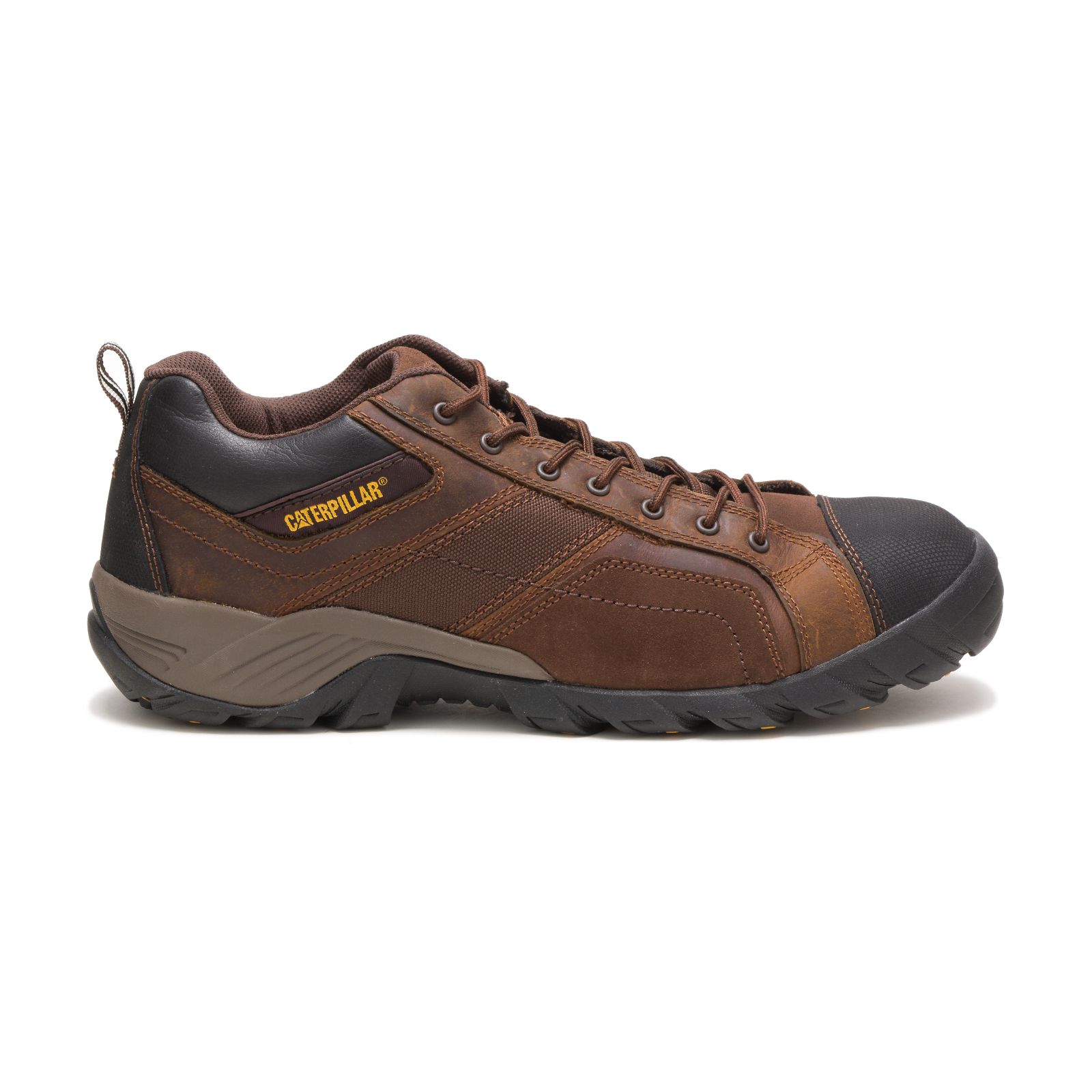 Men's Caterpillar Argon Composite Toe Work Shoes Dark Brown Ireland LIOA74601